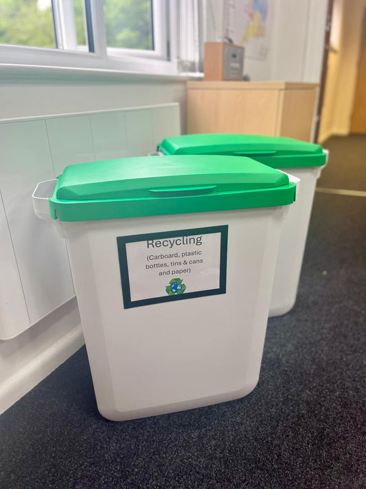 Photo of Omnimed's new recycling bins